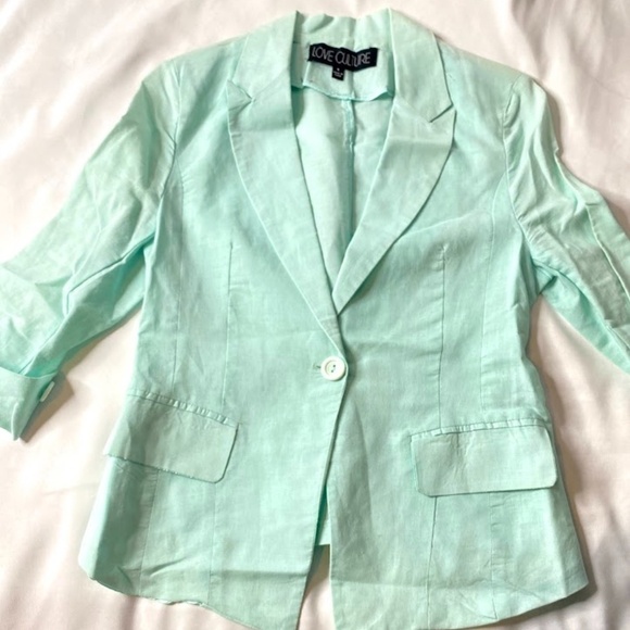 Love Culture Women’s Blue Blazer Size Small - Picture 1 of 7